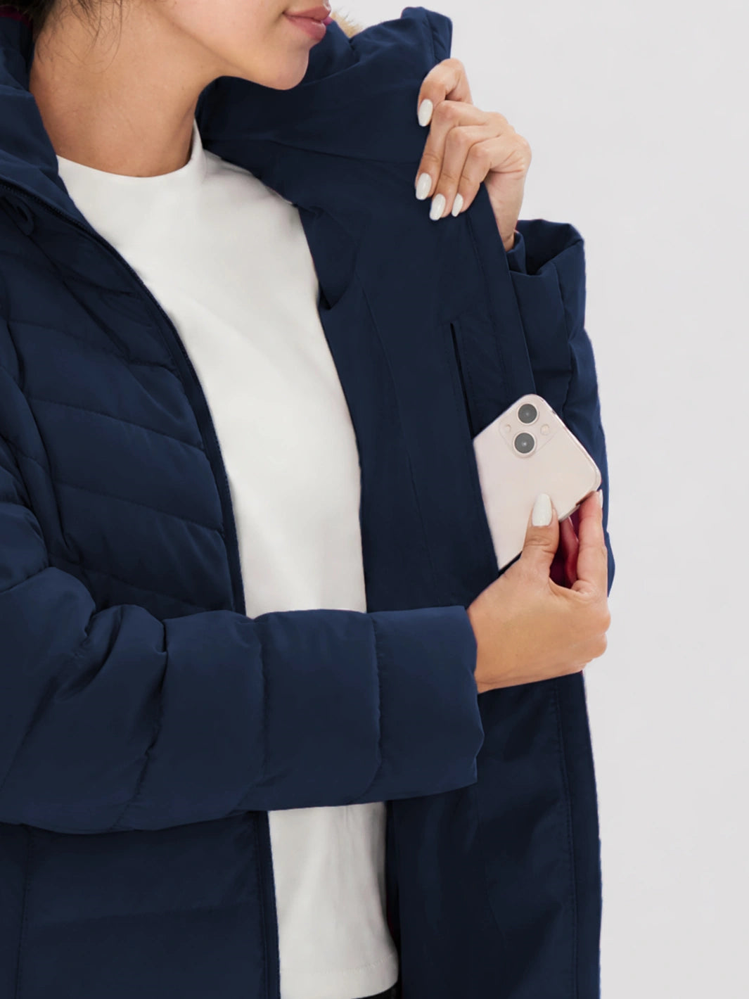 Women's Waterproof Long Puffer Coat PIONEER CAMP