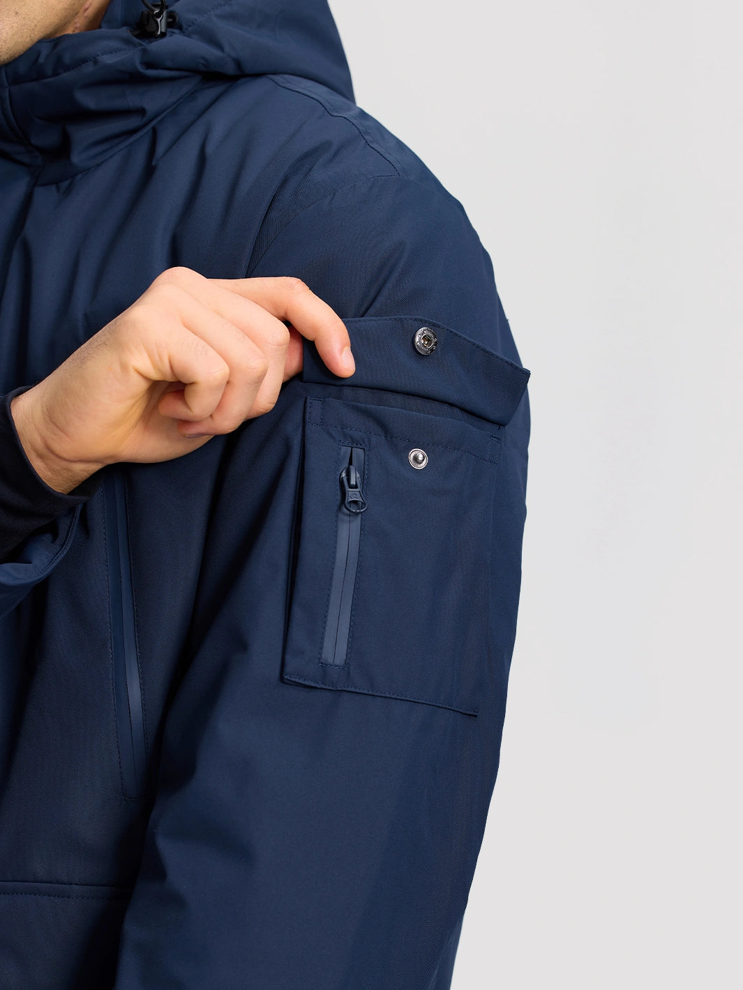 Men's 9-Pocket Hooded Fleece-Lined Winter Parka PIONEER CAMP