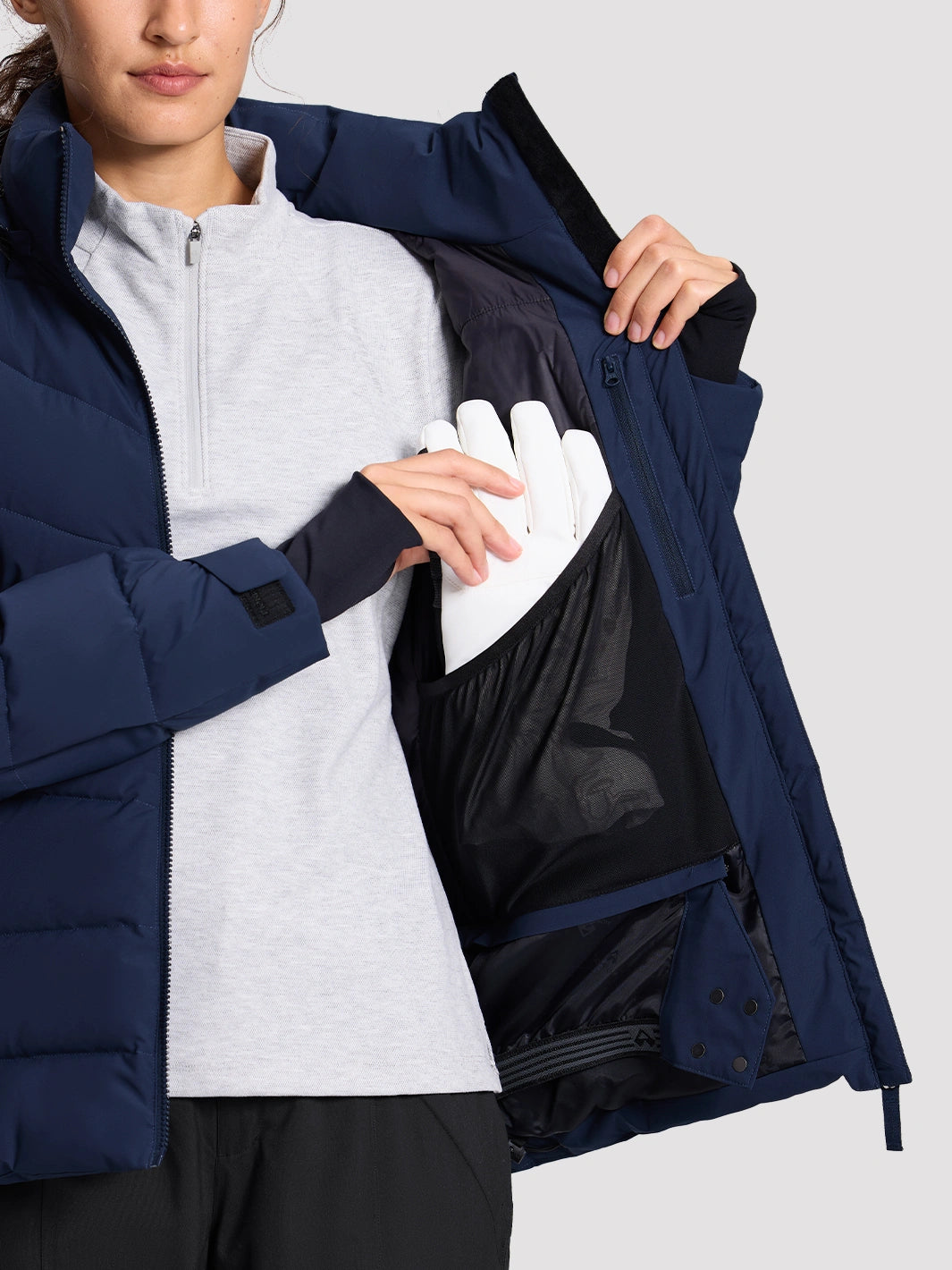 Women's Slim-Fit Faux Fur Collar SORONA Insulated Ski Jacket PIONEER CAMP
