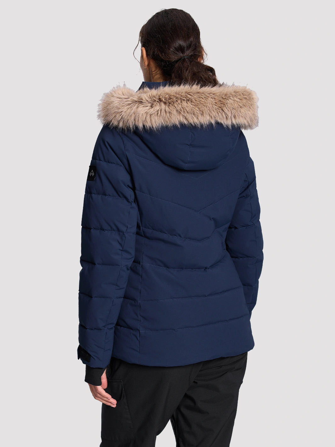 Women's Slim-Fit Faux Fur Collar SORONA Insulated Ski Jacket PIONEER CAMP