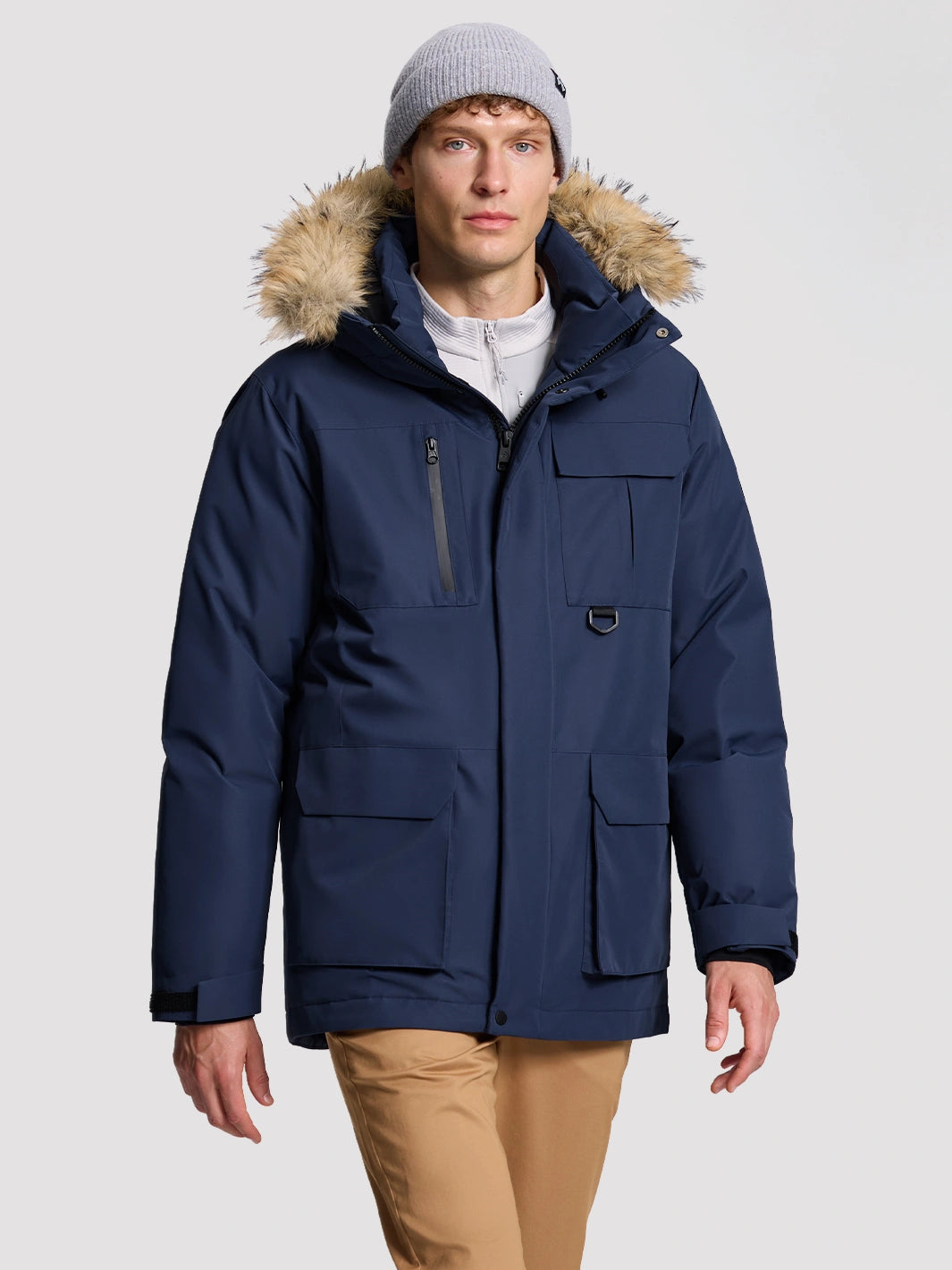 Men's 700 Fill Power Water-Resistant Duck Down Parka Jacket PIONEER CAMP