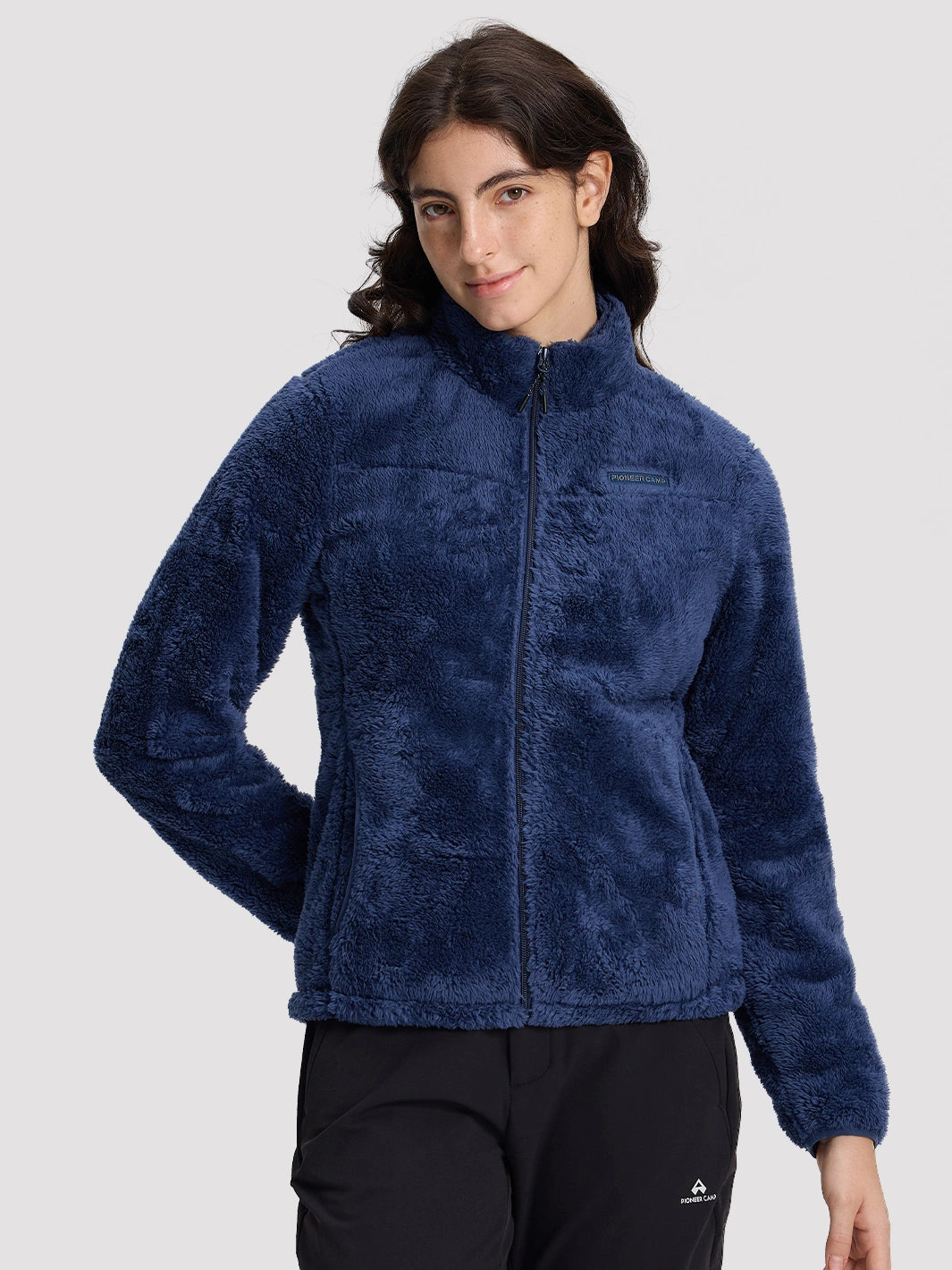 Women's Stand-Collar Coral Fleece Jacket PIONEER CAMP