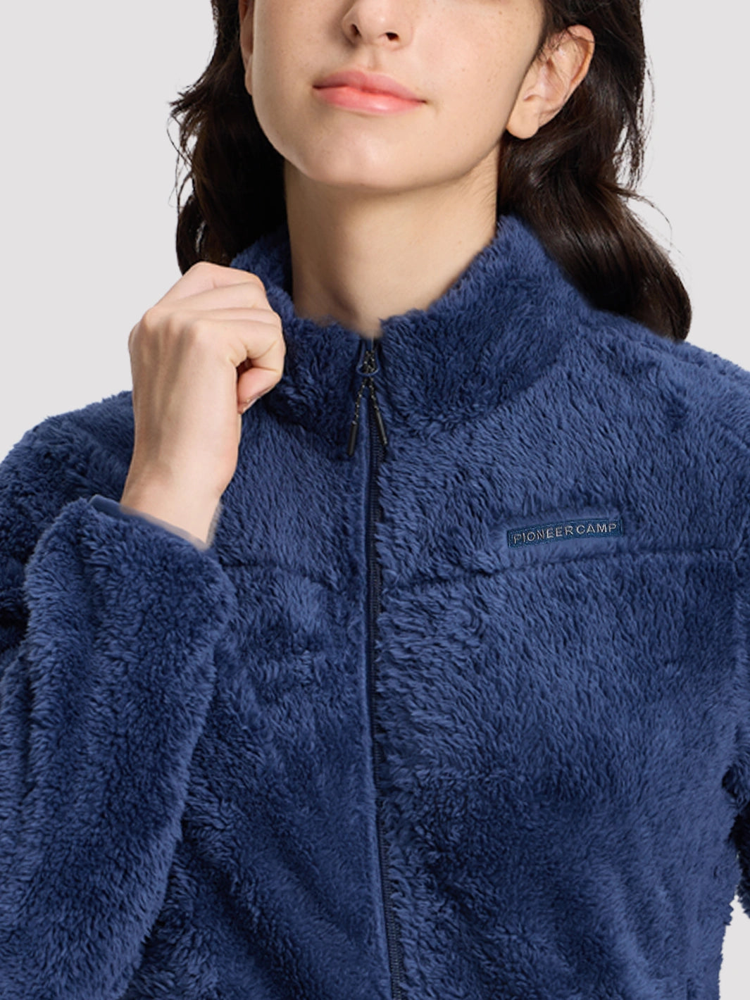 Women's Stand-Collar Coral Fleece Jacket PIONEER CAMP