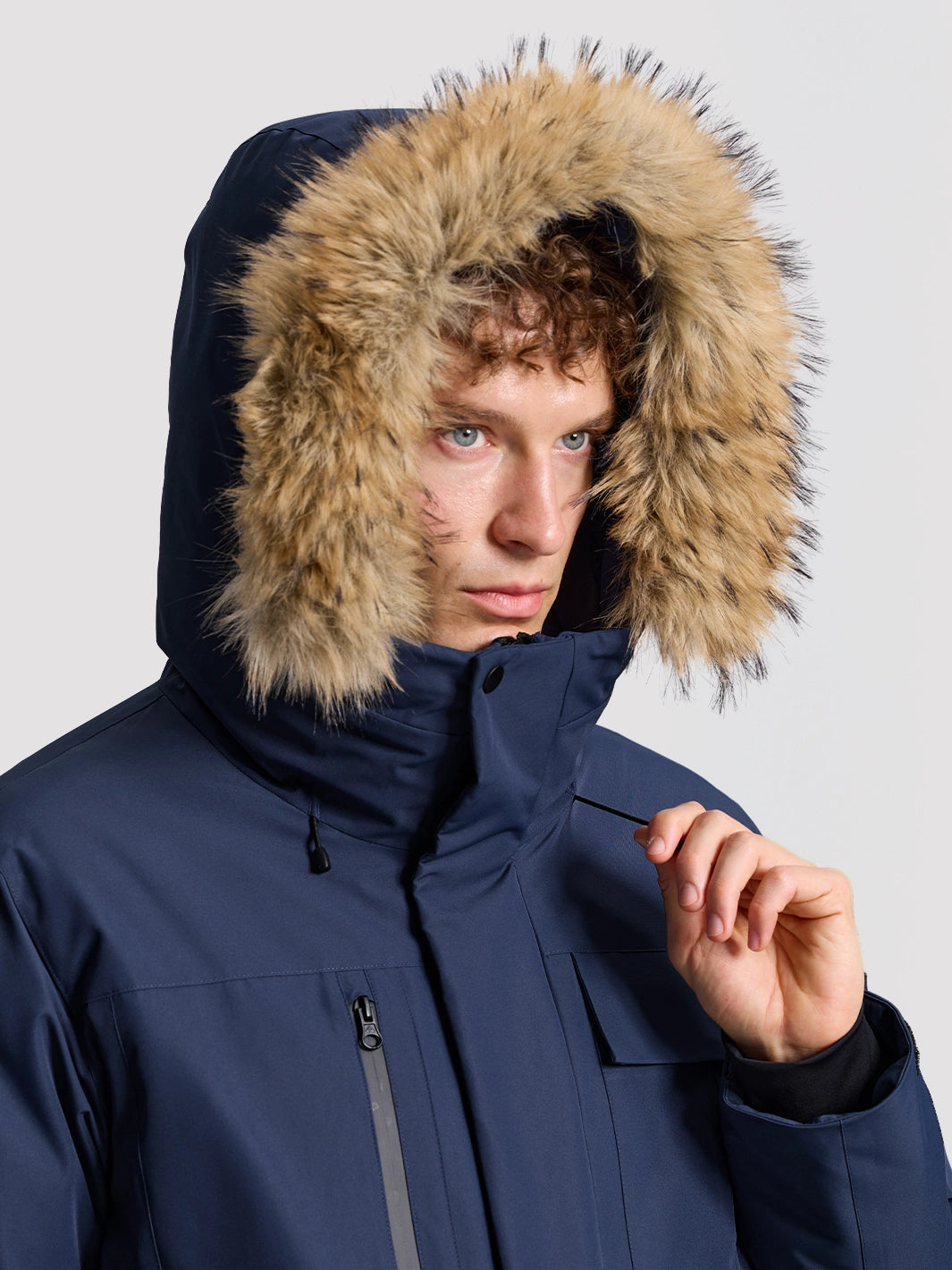 Men's 700 Fill Power Water-Resistant Duck Down Parka Jacket PIONEER CAMP