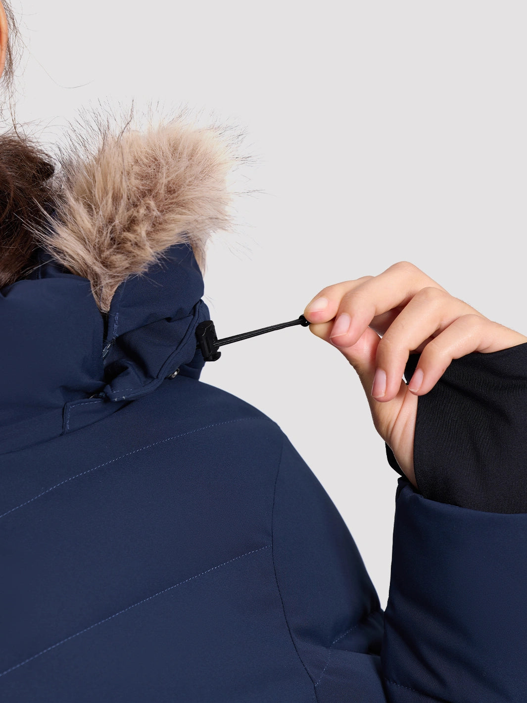 Women's Slim-Fit Faux Fur Collar SORONA Insulated Ski Jacket PIONEER CAMP