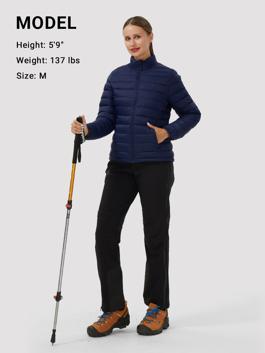 Women's 350g Lightweight Packable Puffer Jacket PIONEER CAMP
