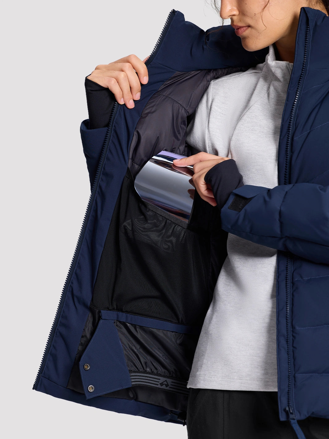 Women's Slim-Fit Faux Fur Collar SORONA Insulated Ski Jacket PIONEER CAMP