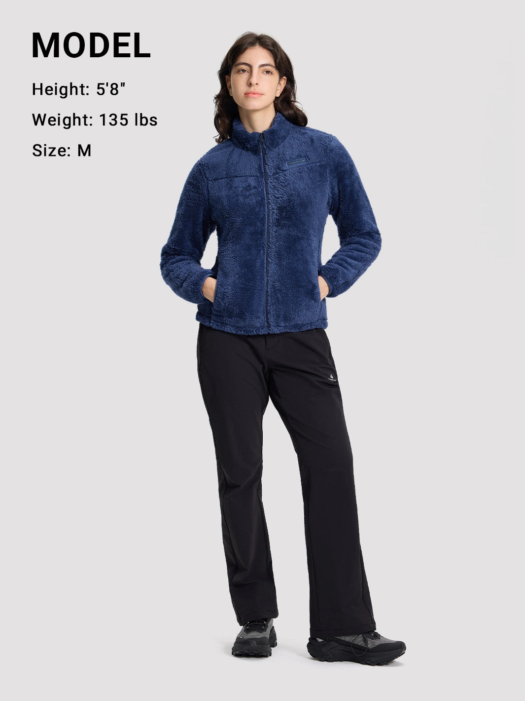 Women's Stand-Collar Coral Fleece Jacket PIONEER CAMP