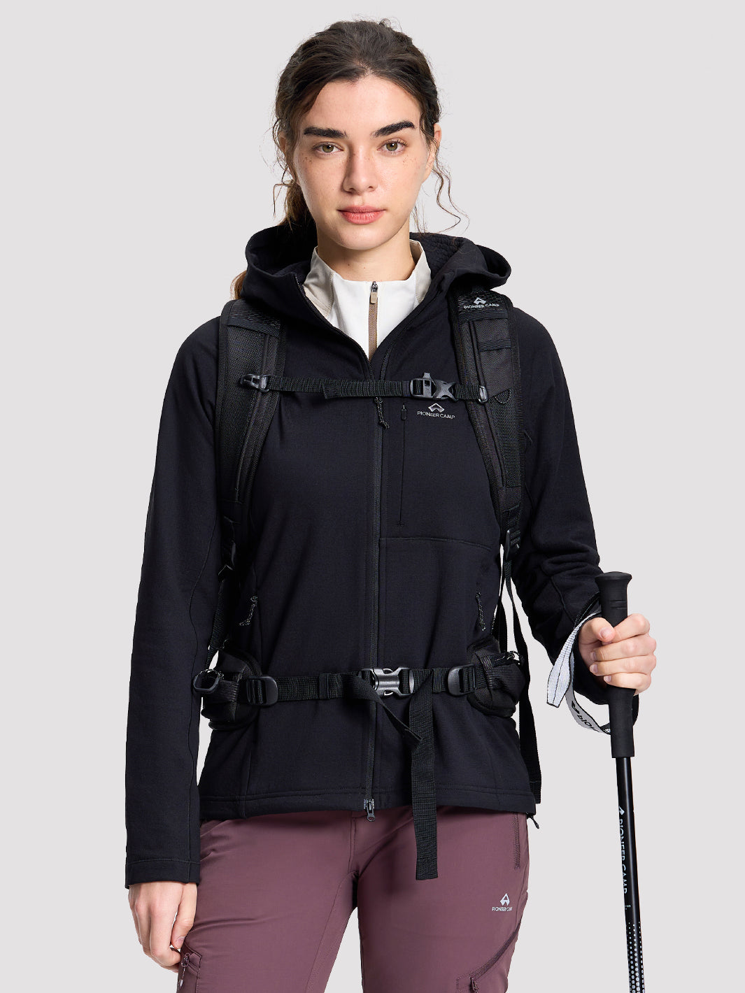 Women's Quick-Dry Colorblock Half-Zip Top PIONEER CAMP