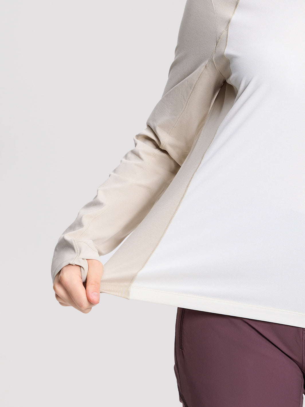 Women's Quick-Dry Colorblock Half-Zip Top PIONEER CAMP
