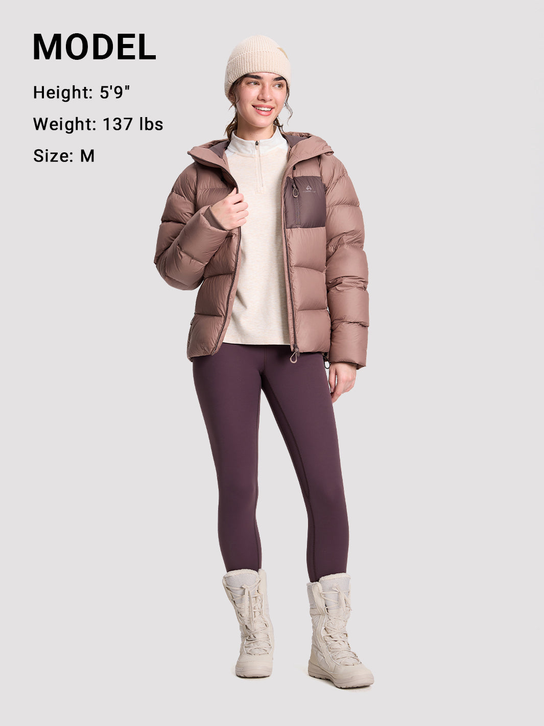 Women's Quarter-Zip Stand-Collar Fleece Top PIONEER CAMP