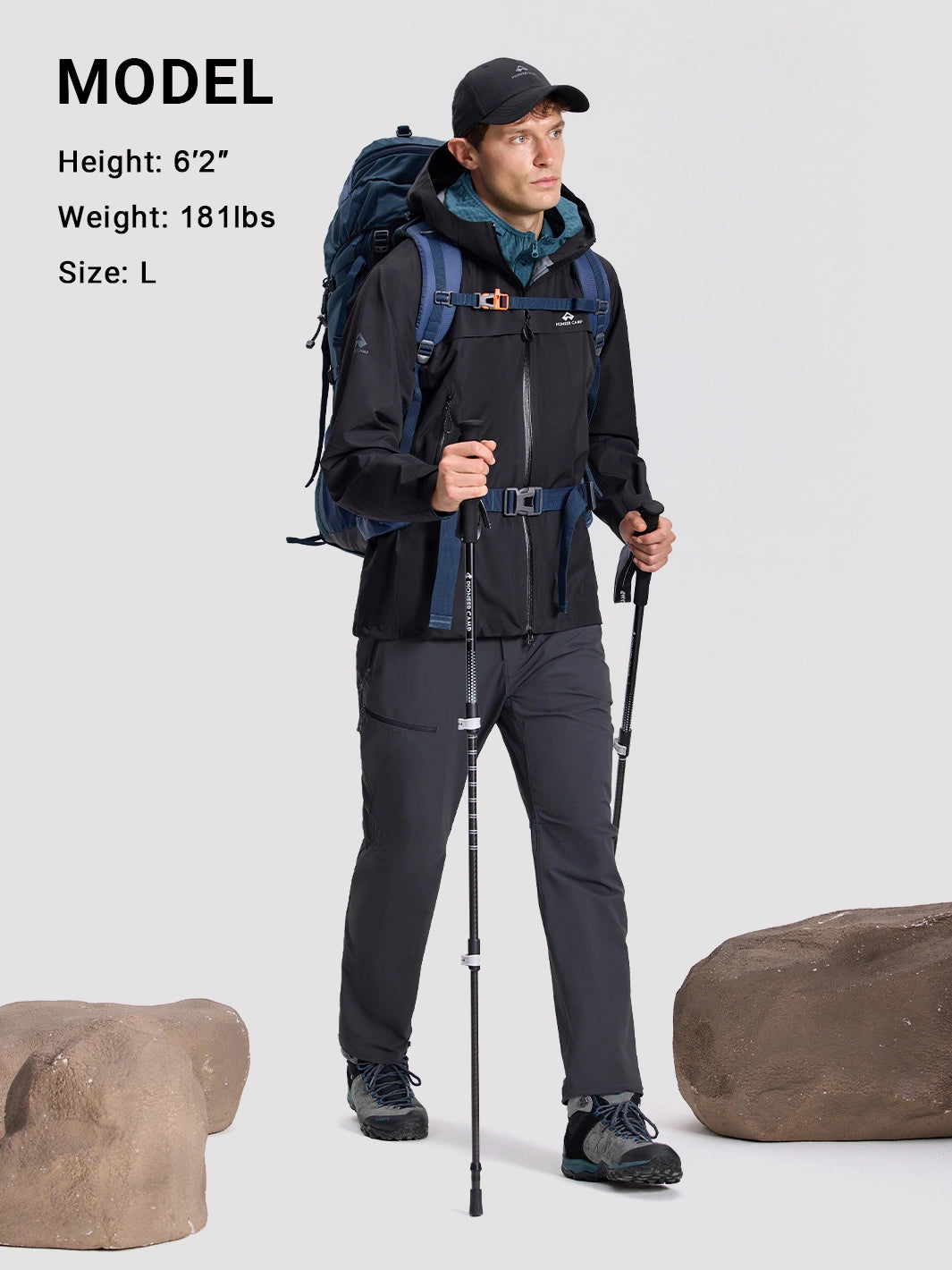 Men's Lightweight Grid Fleece Jacket PIONEER CAMP