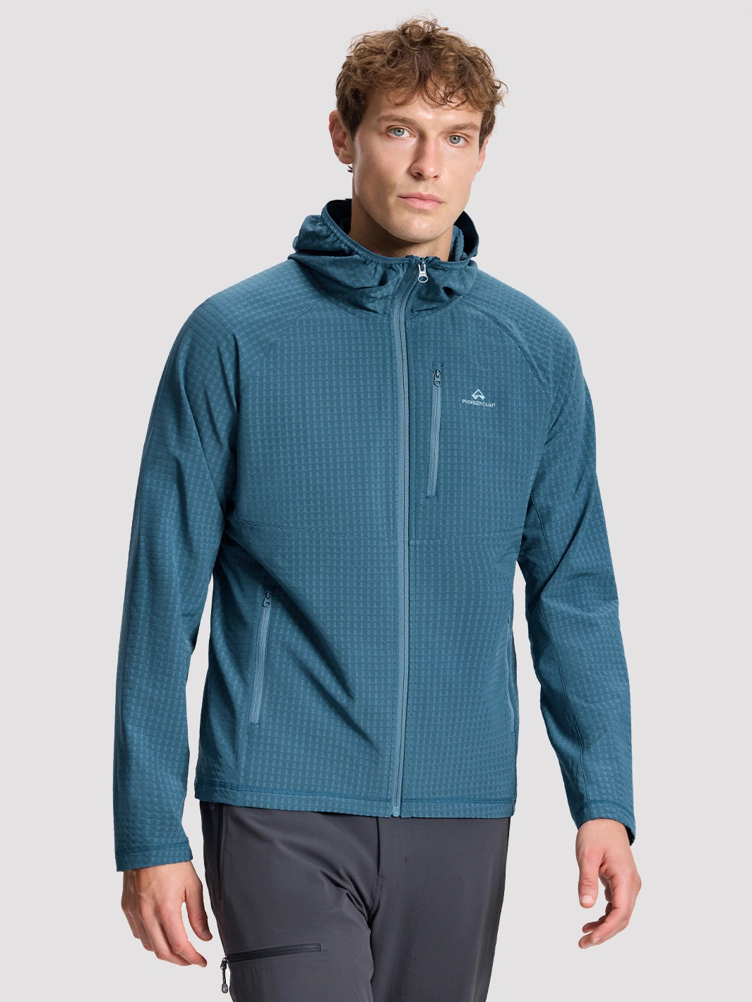 Men's Lightweight Grid Fleece Jacket PIONEER CAMP
