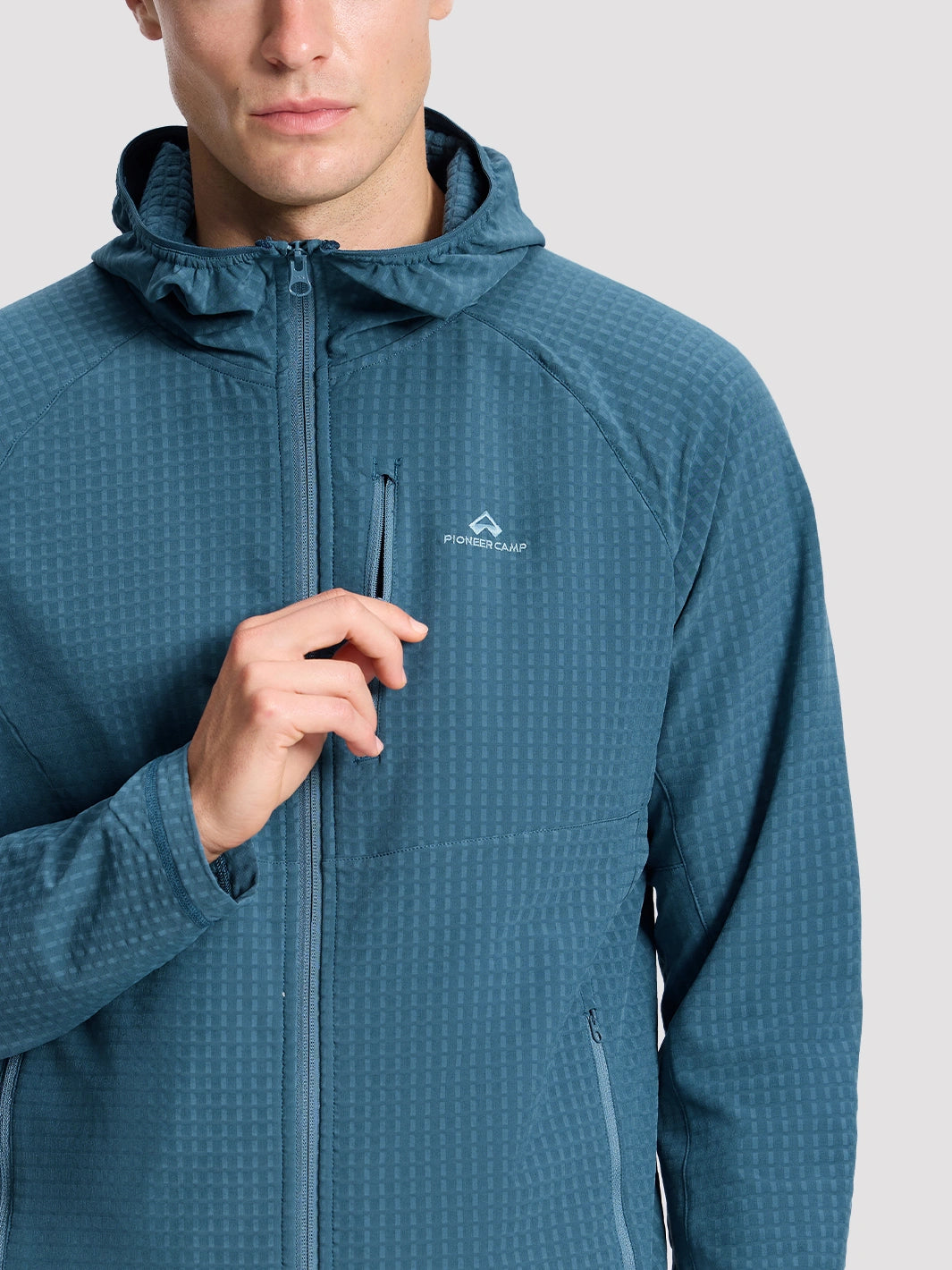 Men's Lightweight Grid Fleece Jacket PIONEER CAMP