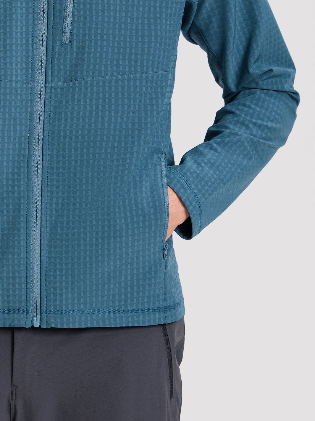 Men's Lightweight Grid Fleece Jacket PIONEER CAMP