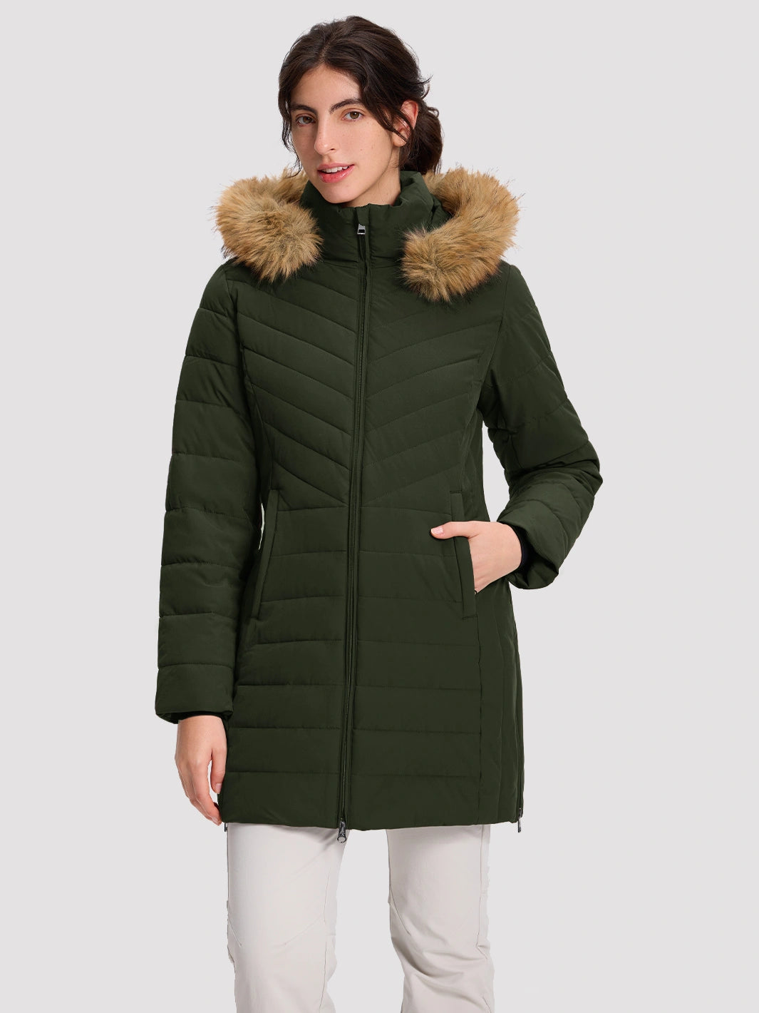 Women's Waterproof Long Puffer Coat PIONEER CAMP