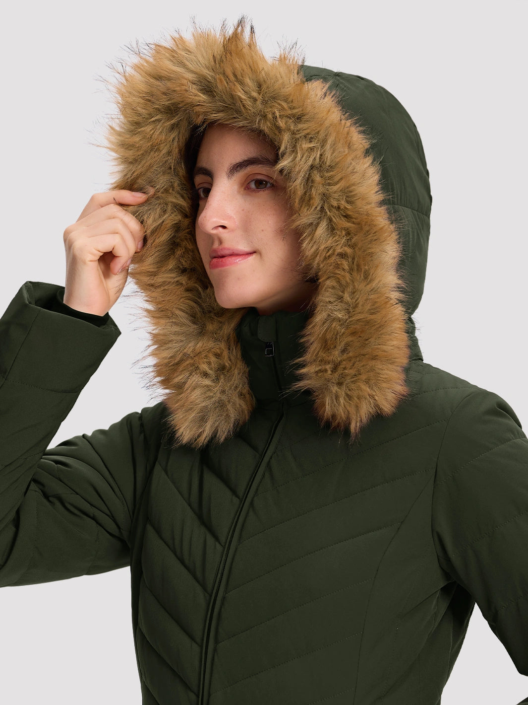 Women's Waterproof Long Puffer Coat PIONEER CAMP