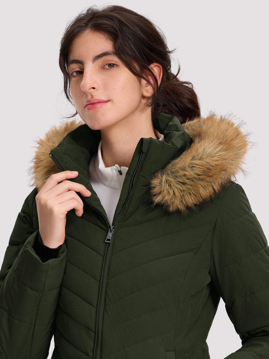 Women's Waterproof Long Puffer Coat PIONEER CAMP