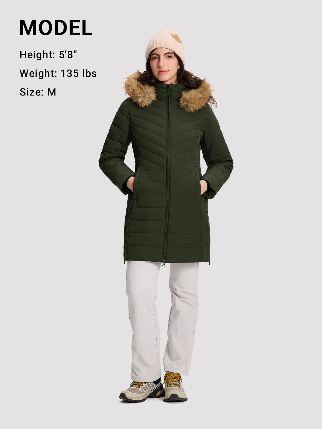 Women's Waterproof Long Puffer Coat PIONEER CAMP