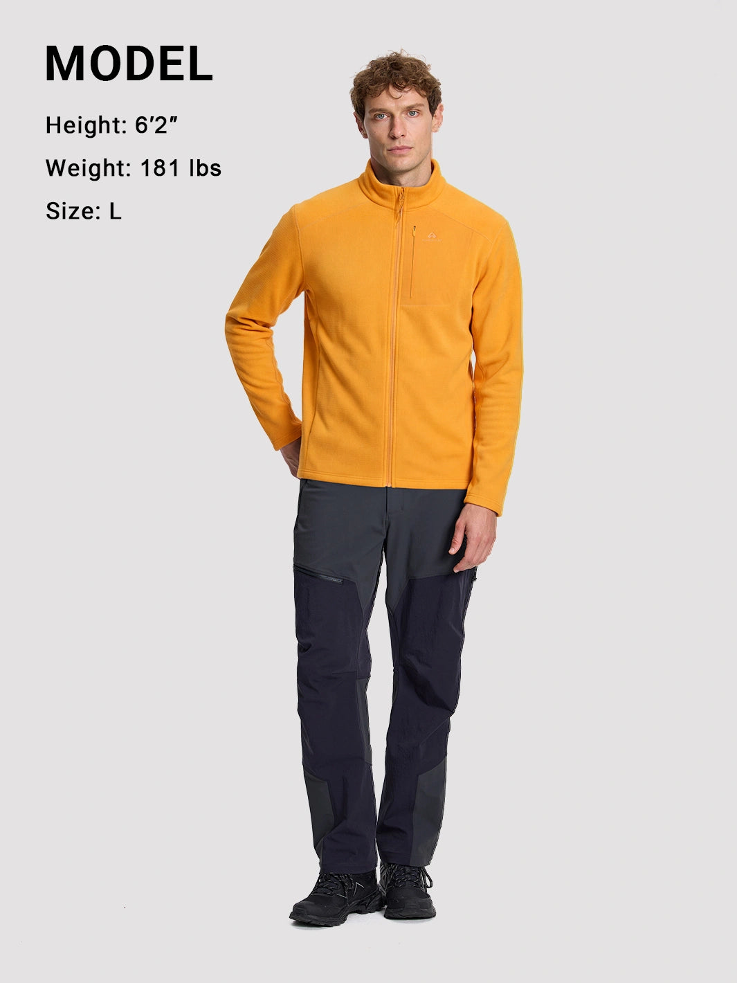 Men's Dynamic Full-Zip Grid Fleece Jacket PIONEER CAMP