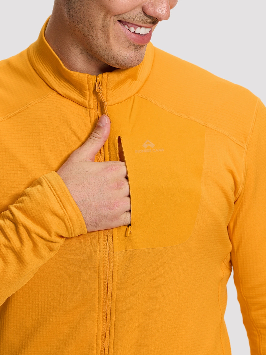 Men's Dynamic Full-Zip Grid Fleece Jacket PIONEER CAMP