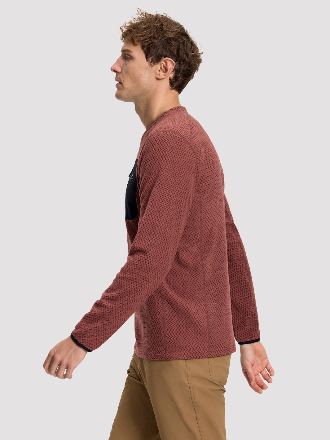 Men's Moisture-Wicking Wave Fleece Crewneck PIONEER CAMP