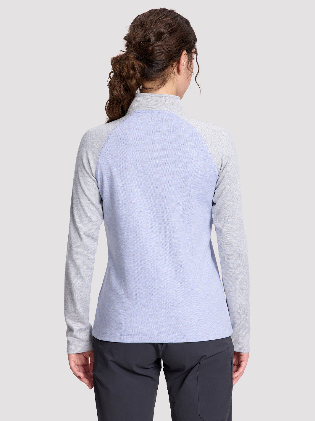 Women's Quarter-Zip Stand-Collar Fleece Top PIONEER CAMP