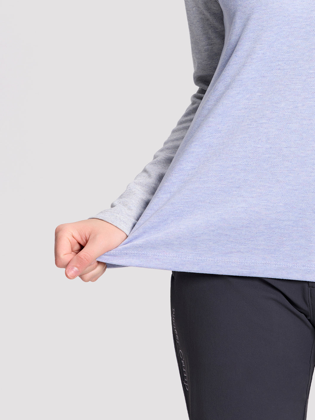Women's Quarter-Zip Stand-Collar Fleece Top PIONEER CAMP