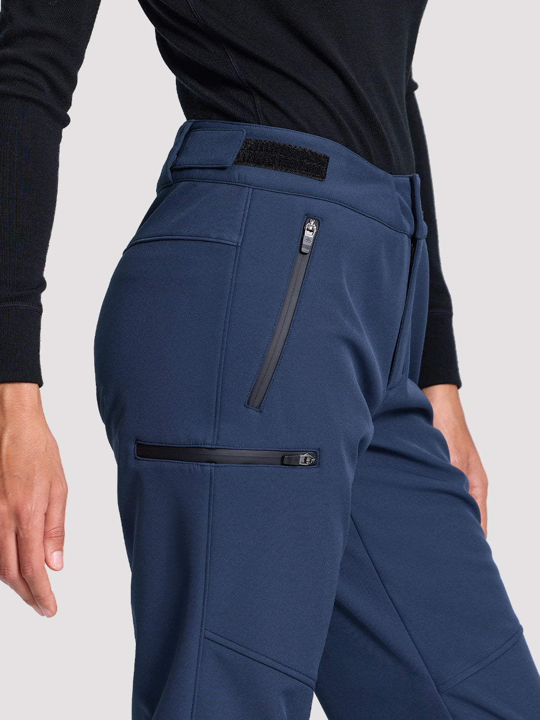 Women's 3-Layer Water-Repellent Softshell Ski Pants PIONEER CAMP