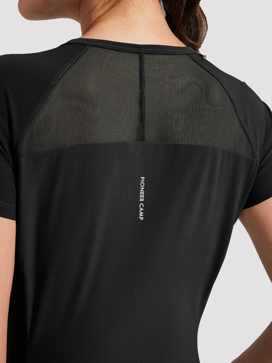 Women's Moisture-Wicking Mesh-Back Workout Top PIONEER CAMP