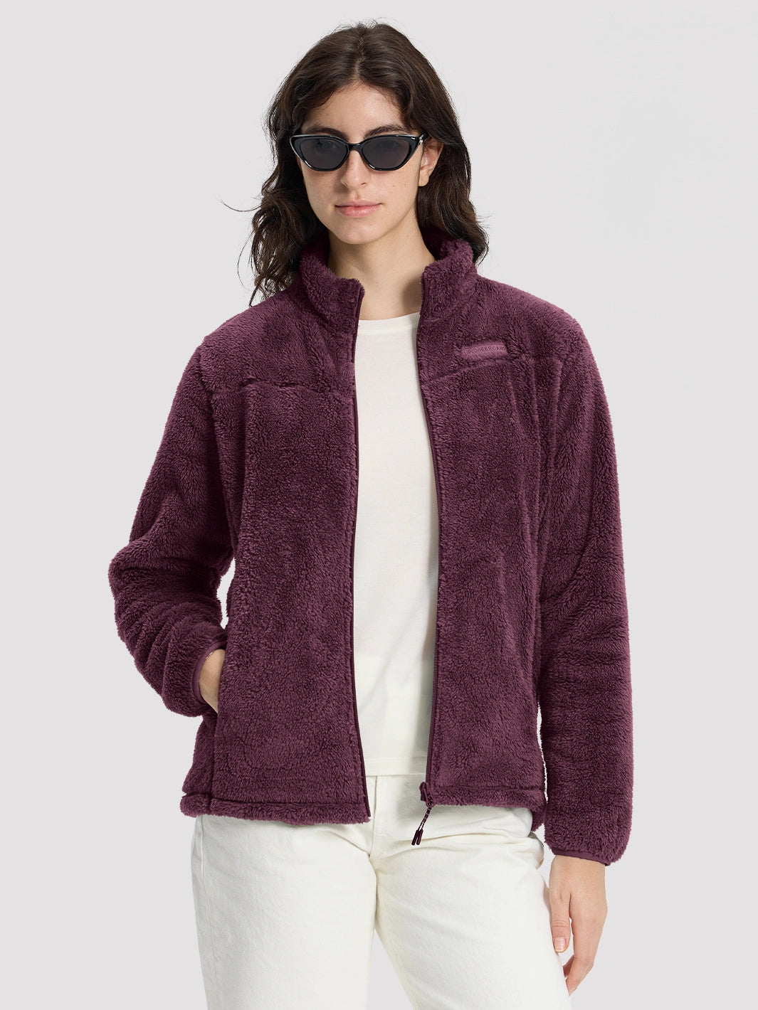 Women's Stand-Collar Coral Fleece Jacket PIONEER CAMP