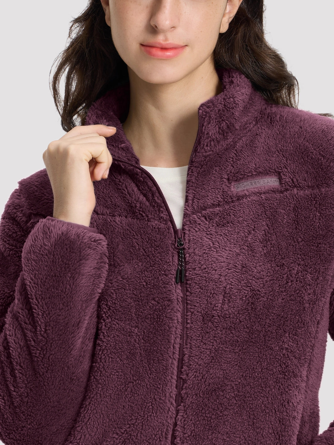 Women's Stand-Collar Coral Fleece Jacket PIONEER CAMP