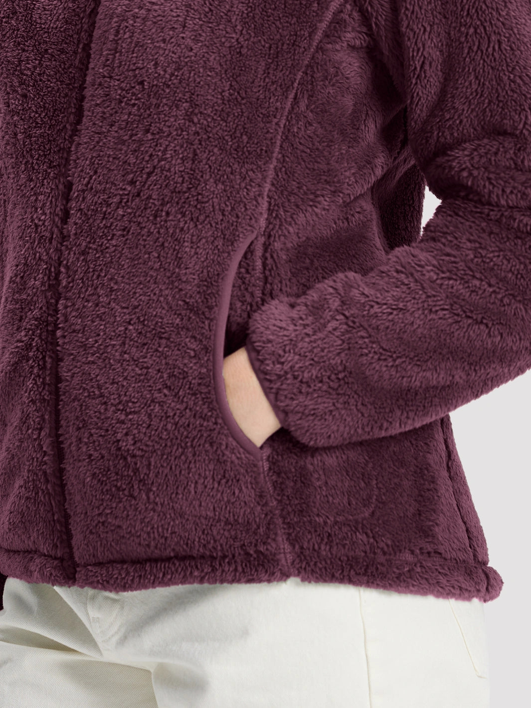 Women's Stand-Collar Coral Fleece Jacket PIONEER CAMP