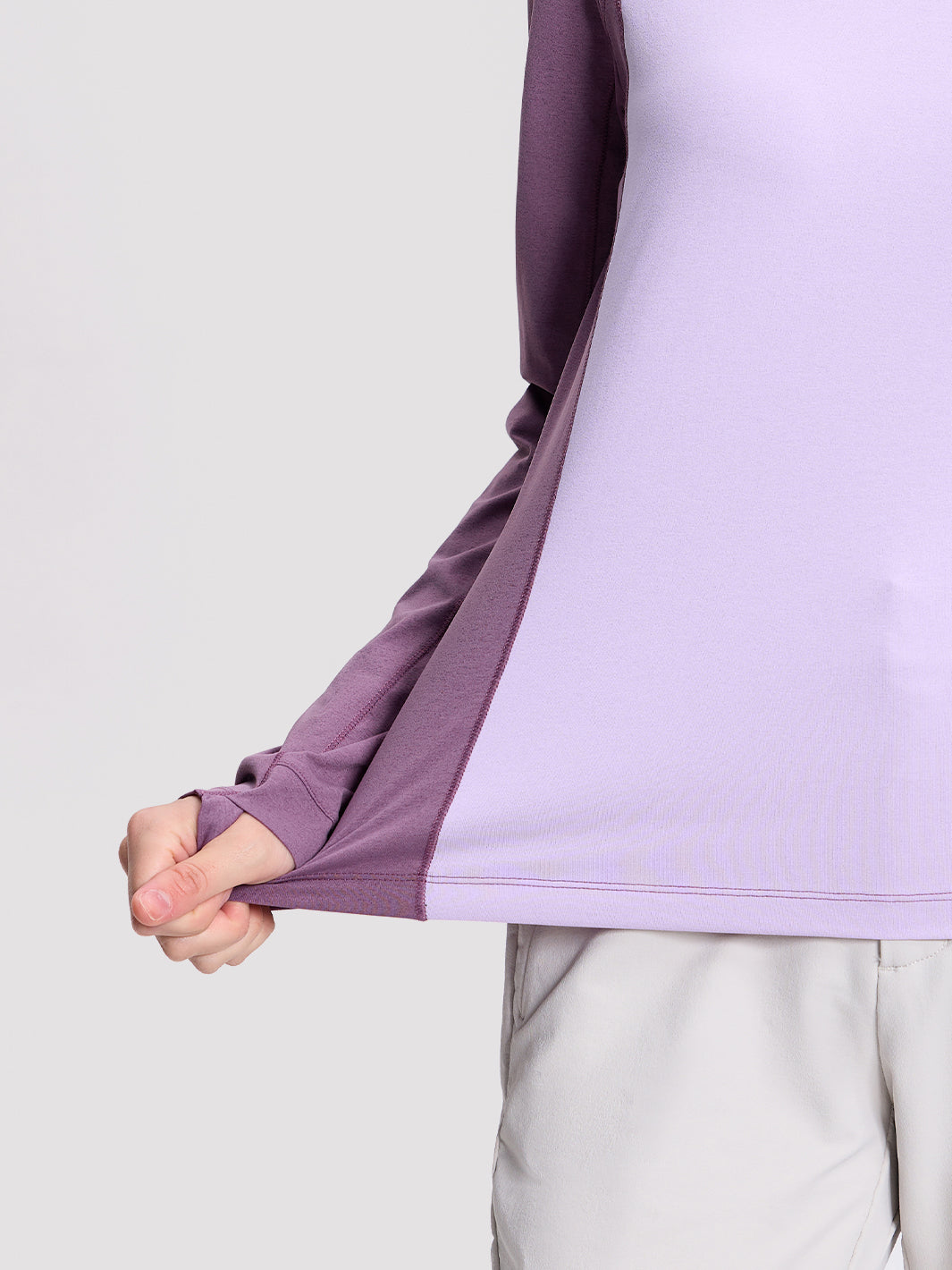 Women's Quick-Dry Colorblock Half-Zip Top PIONEER CAMP