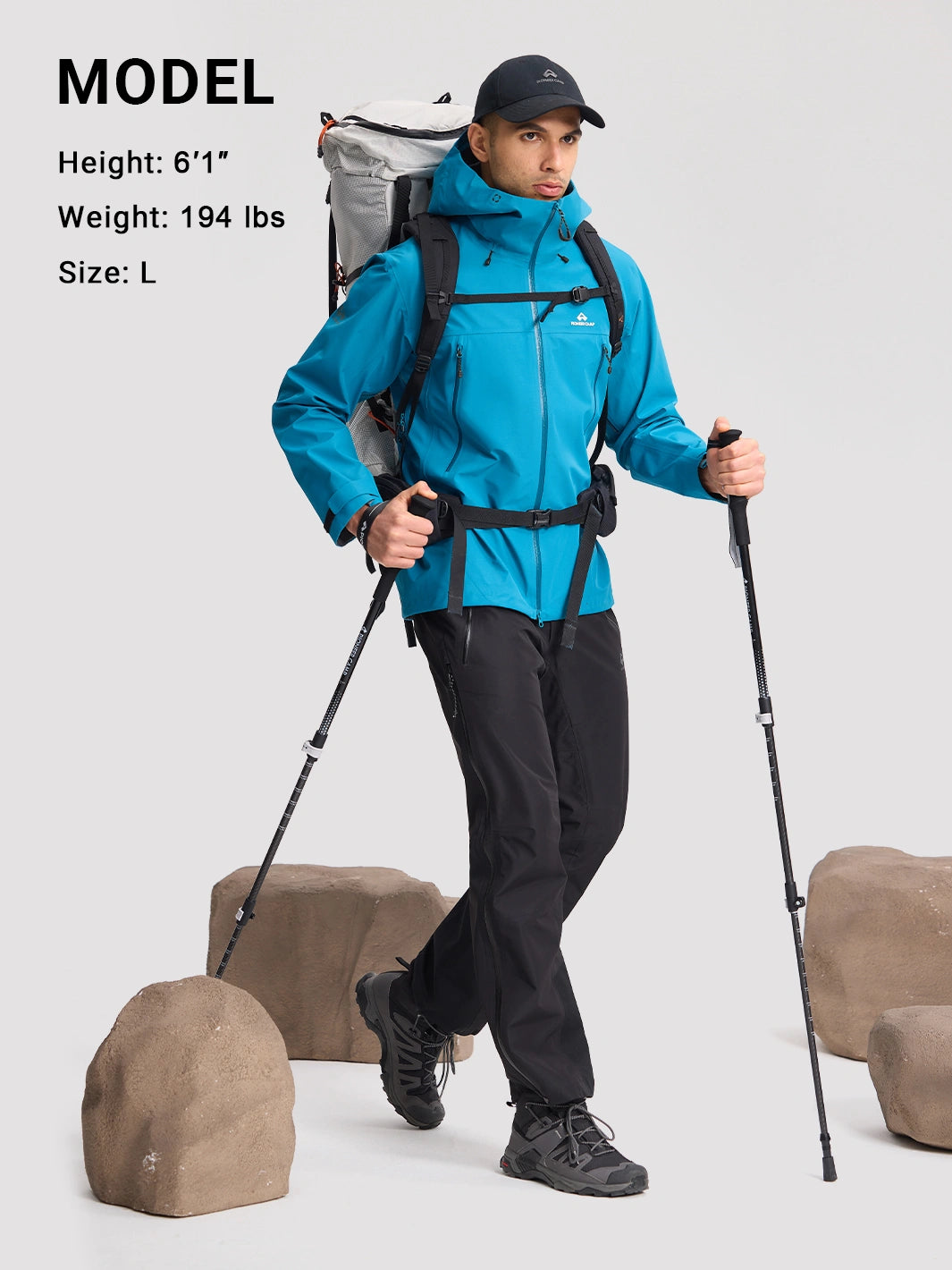 Ego Men's Toray 3L All-Weather Hardshell Jacket