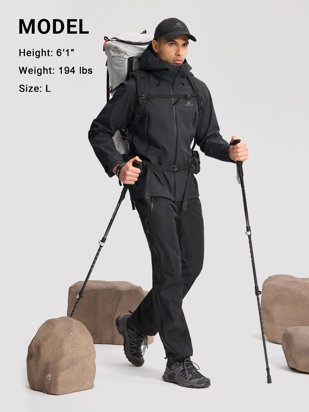 Ego Men's Toray 3L All-Weather Hardshell Jacket