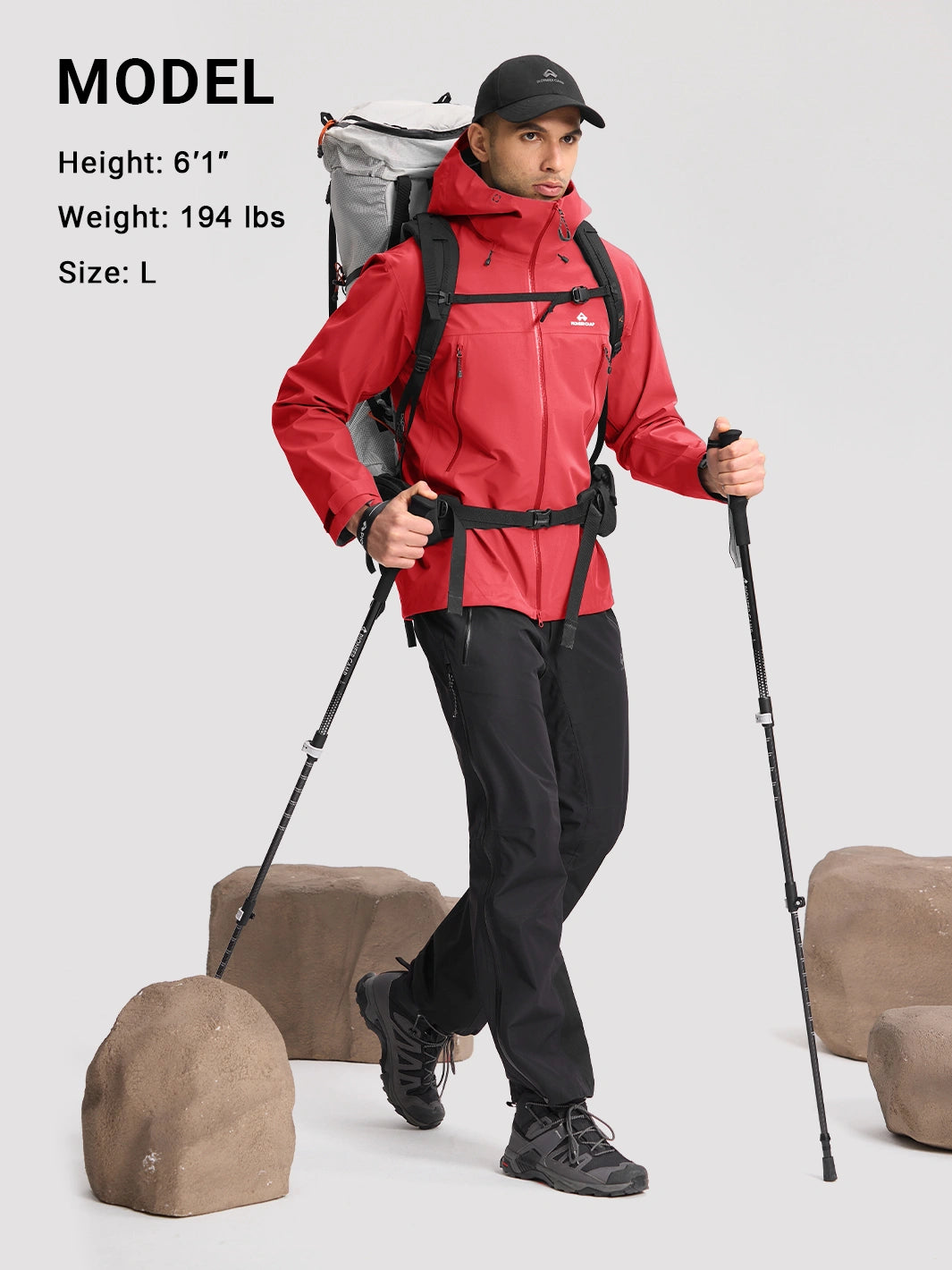 Ego Men's Toray 3L All-Weather Hardshell Jacket