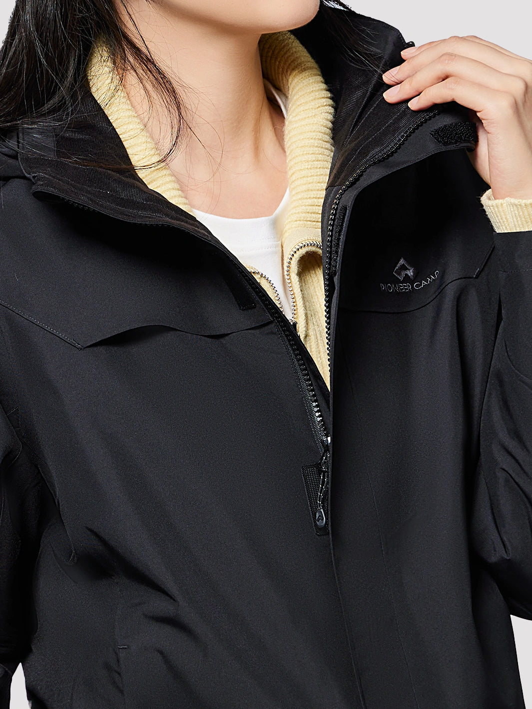 Women's 15000mm Waterproof Hardshell Jacket PIONEER CAMP