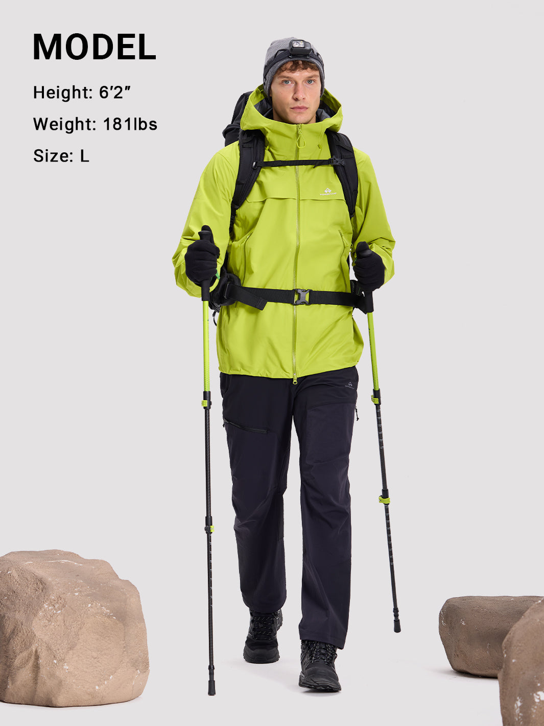 Red Ego Men's 3L Stormproof Hardshell Jacket PIONEER CAMP