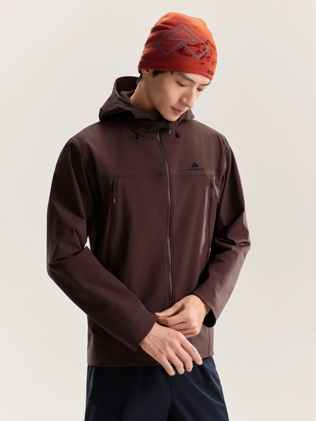 Lu Han's Pick - Men's Durable Hiking Softshell Jacket PIONEER CAMP
