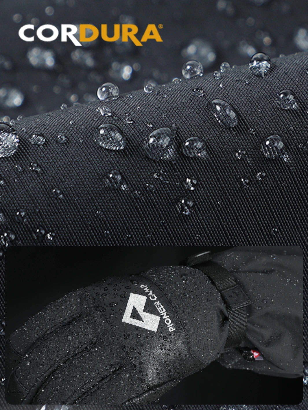 Men's 3-in-1 Waterproof Mountaineering Gloves for High Altitude