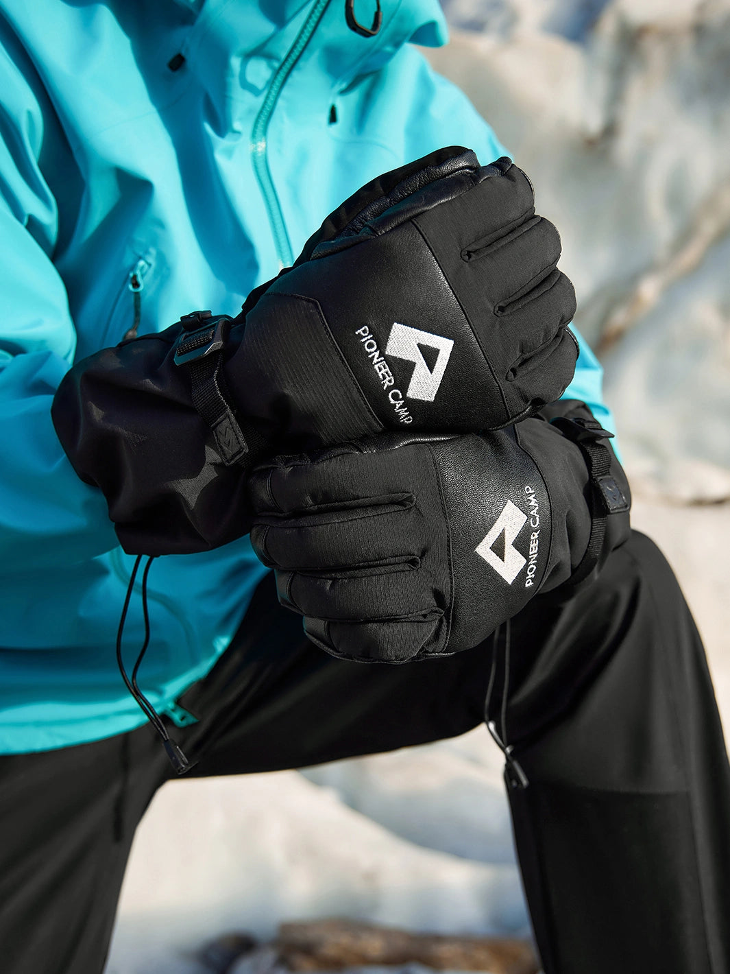 Men's 3-in-1 Waterproof Mountaineering Gloves for High Altitude