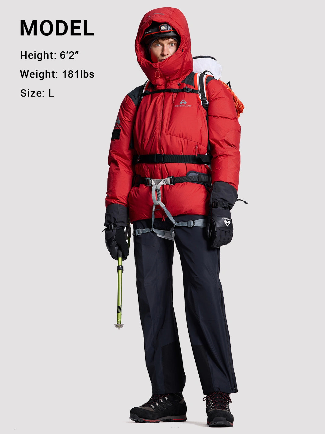 Men's 850-Fill Water-Repellent Down Expedition Jacket PIONEER CAMP