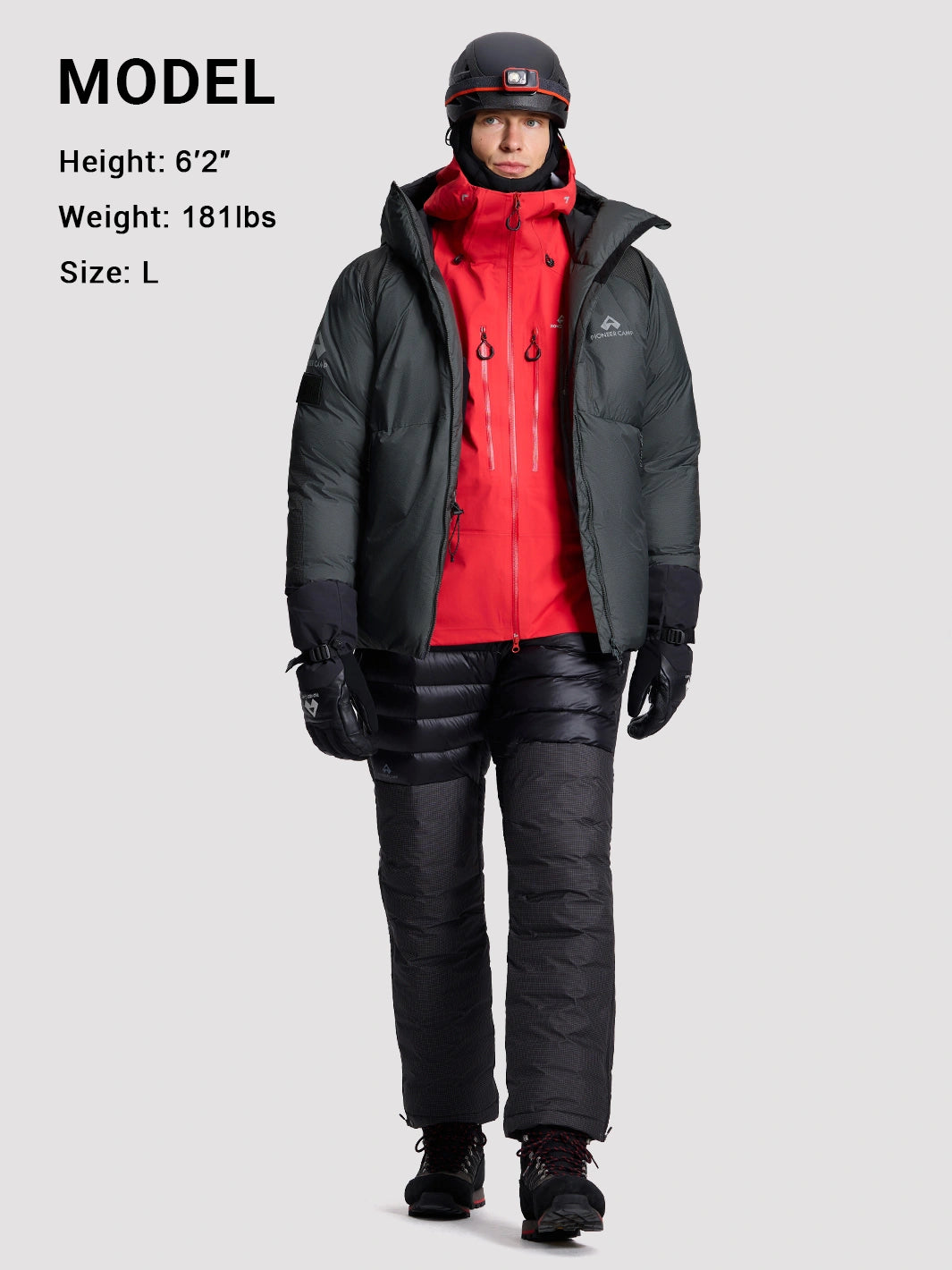 Men's 850-Fill Water-Repellent Down Expedition Jacket PIONEER CAMP
