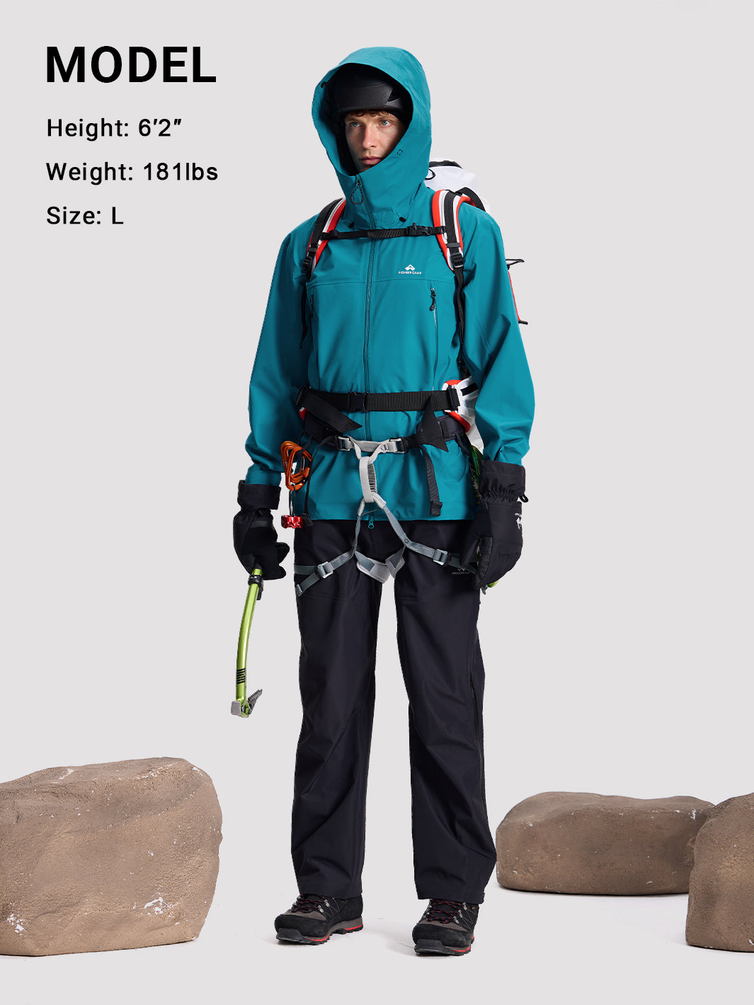 Ego Men's Toray 3L All-Weather Hardshell Jacket PIONEER CAMP
