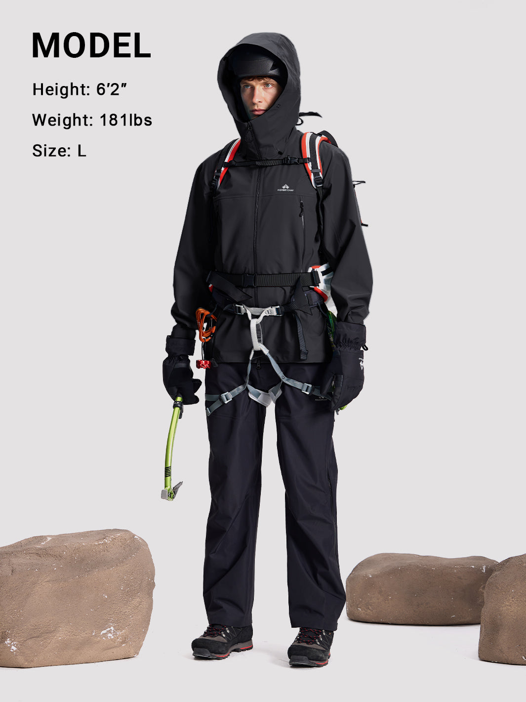 Ego Men's Toray 3L All-Weather Hardshell Jacket PIONEER CAMP