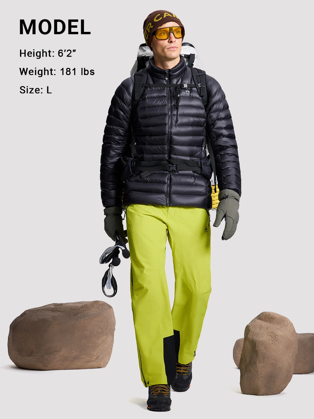 Ego TORAY 3L Waterproof Hardshell Pants with 92cm Side Zippers Unisex PIONEER CAMP