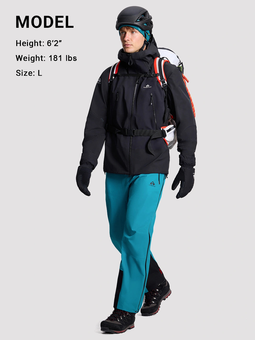 Ego TORAY 3L Waterproof Hardshell Pants with 92cm Side Zippers Unisex PIONEER CAMP