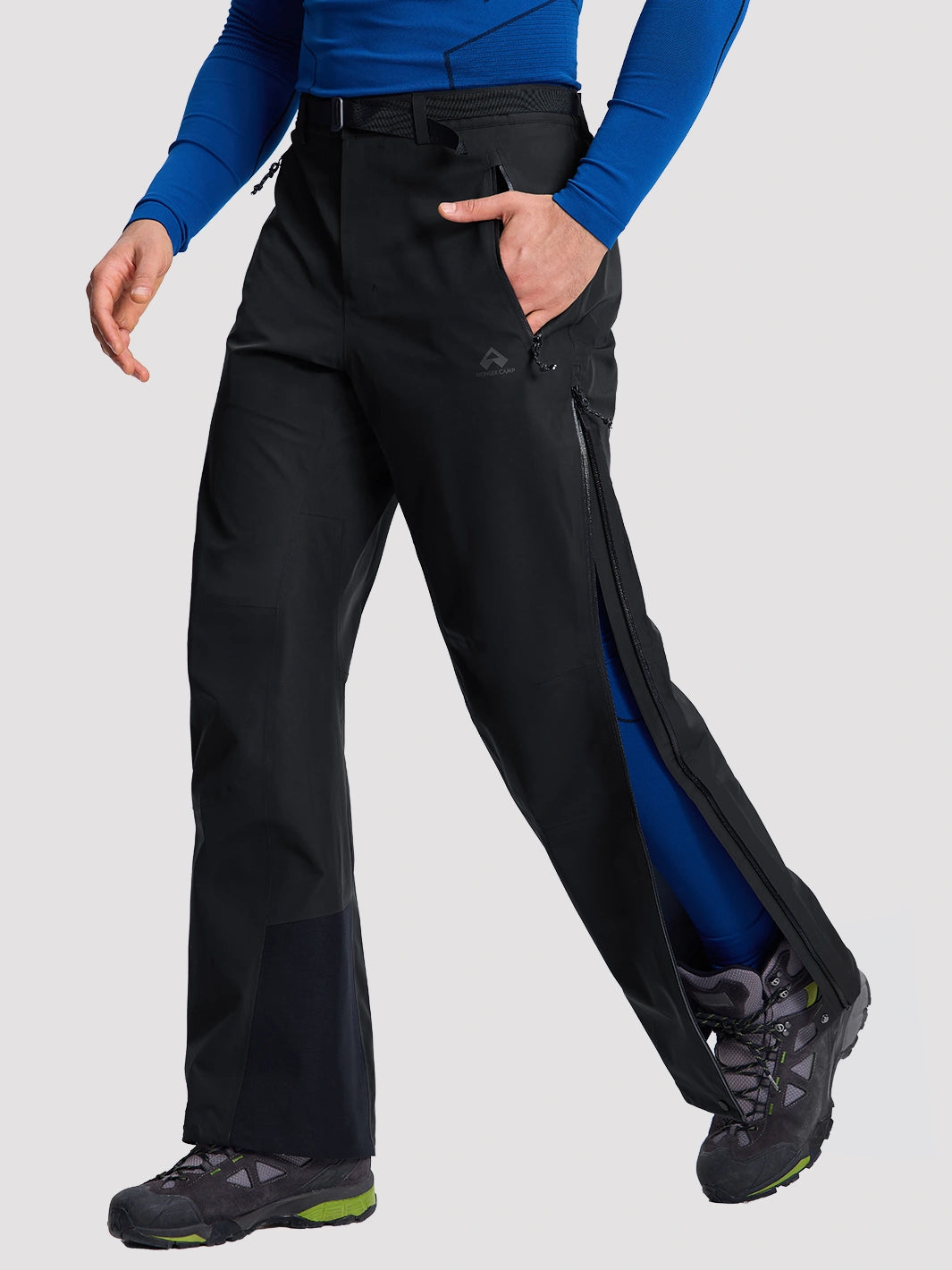 Ego TORAY 3L Waterproof Hardshell Pants with 92cm Side Zippers Unisex PIONEER CAMP