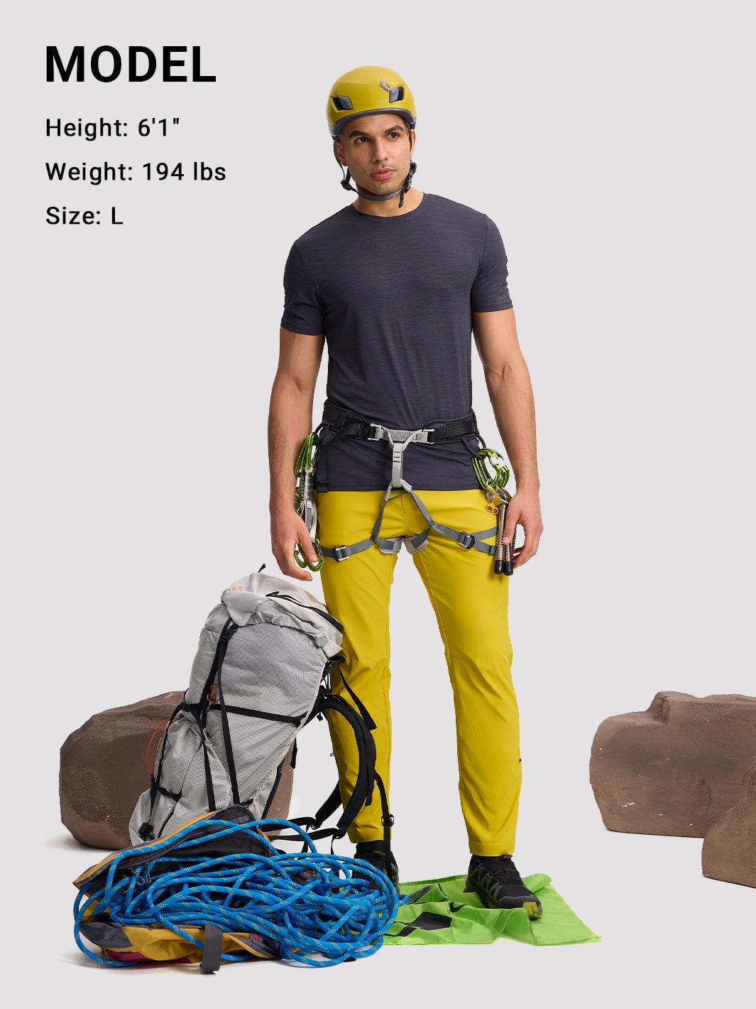 Pantalon de randonnée convertible à séchage rapide pour homme
